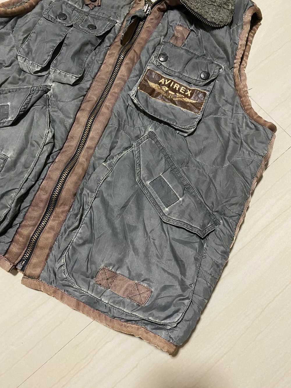 Avirex Vintage 90’s Avirex Quilted Vest - image 9