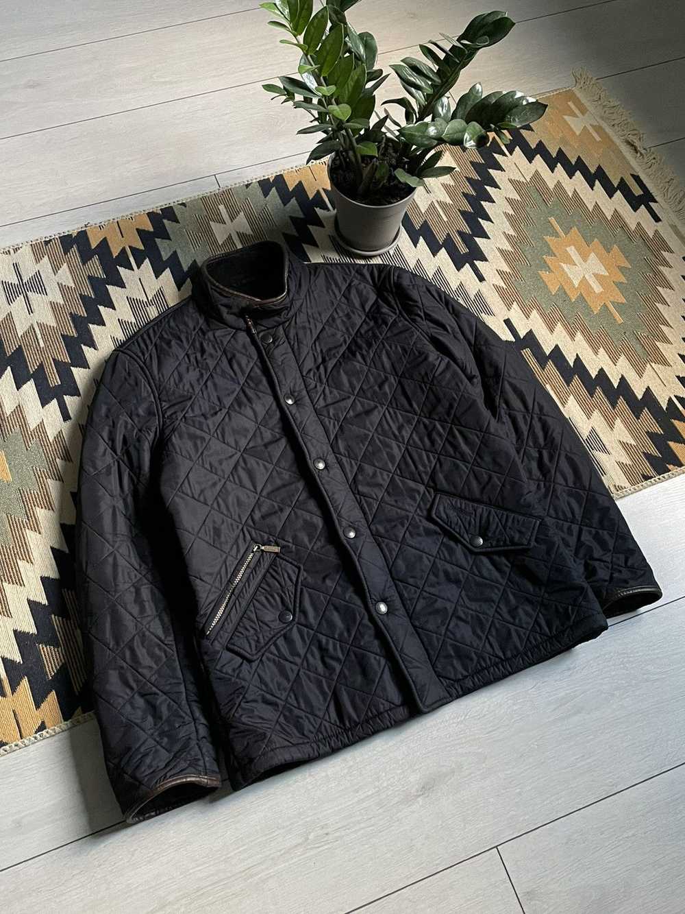 Barbour × Vintage Barbour Powell Quilted Winter J… - image 3