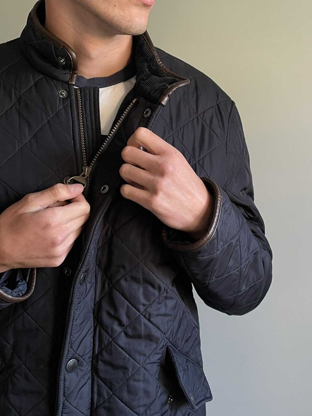 Barbour × Vintage Barbour Powell Quilted Winter J… - image 6