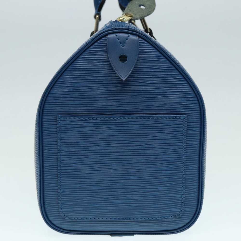 Louis Vuitton Speedy 25 Blue Leather Handbag (Pre… - image 11