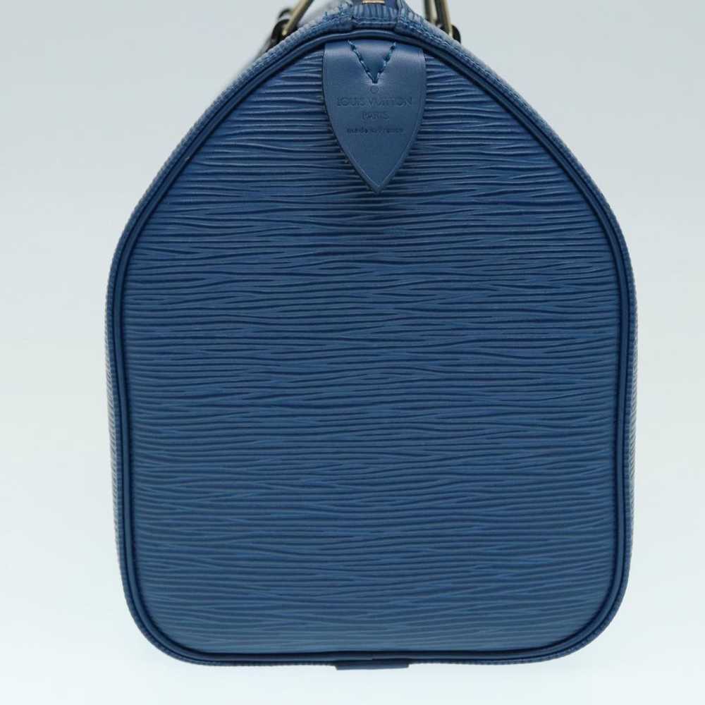 Louis Vuitton Speedy 25 Blue Leather Handbag (Pre… - image 12