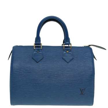 Louis Vuitton Speedy 25 Blue Leather Handbag (Pre… - image 1