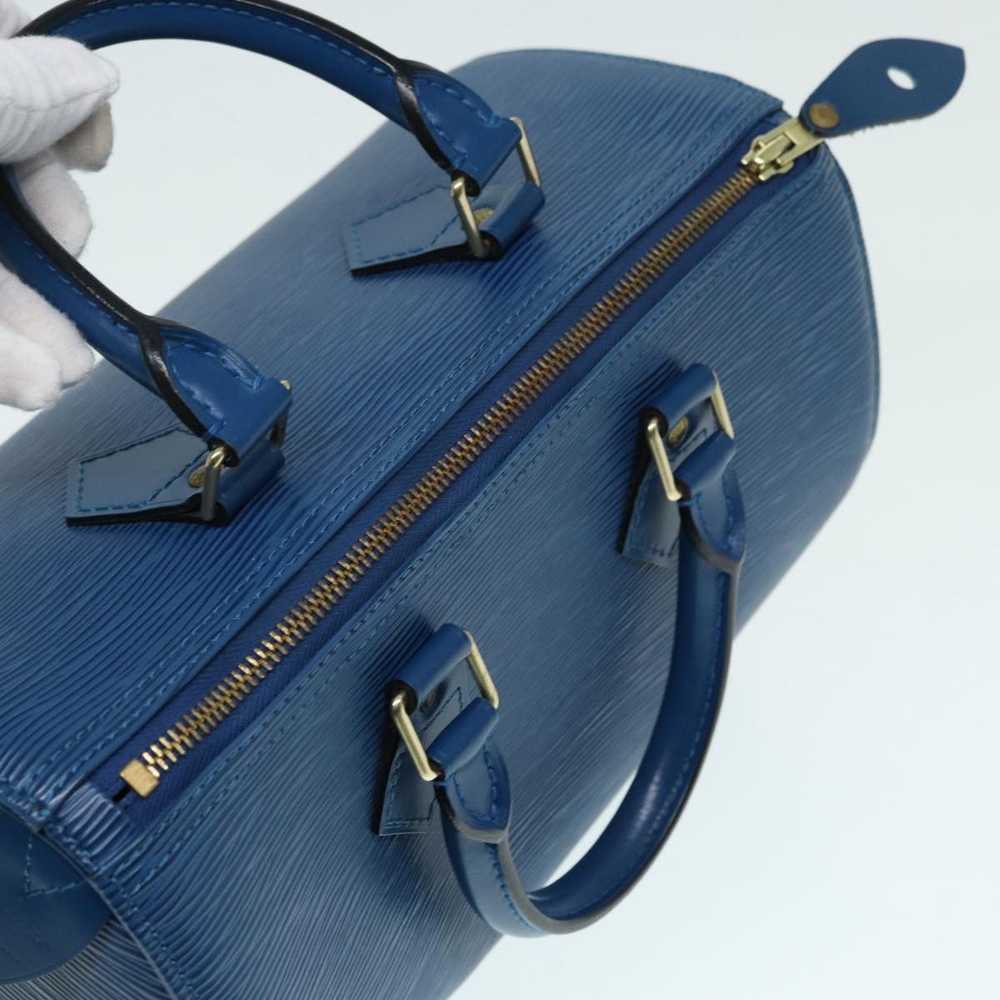 Louis Vuitton Speedy 25 Blue Leather Handbag (Pre… - image 4