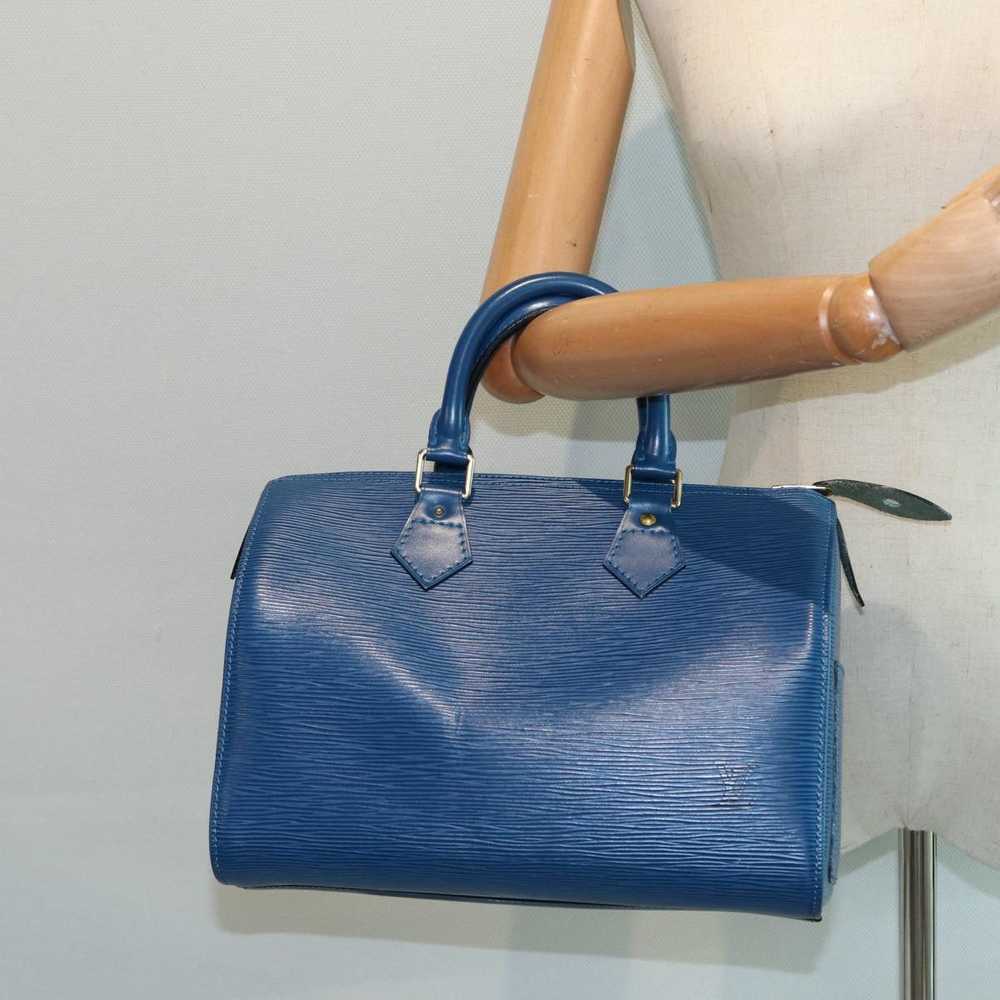 Louis Vuitton Speedy 25 Blue Leather Handbag (Pre… - image 7