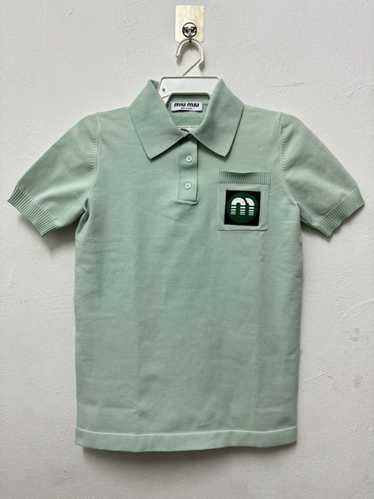 Miu Miu Miu miu Cotton Knit Polo Shirt Size S - image 1