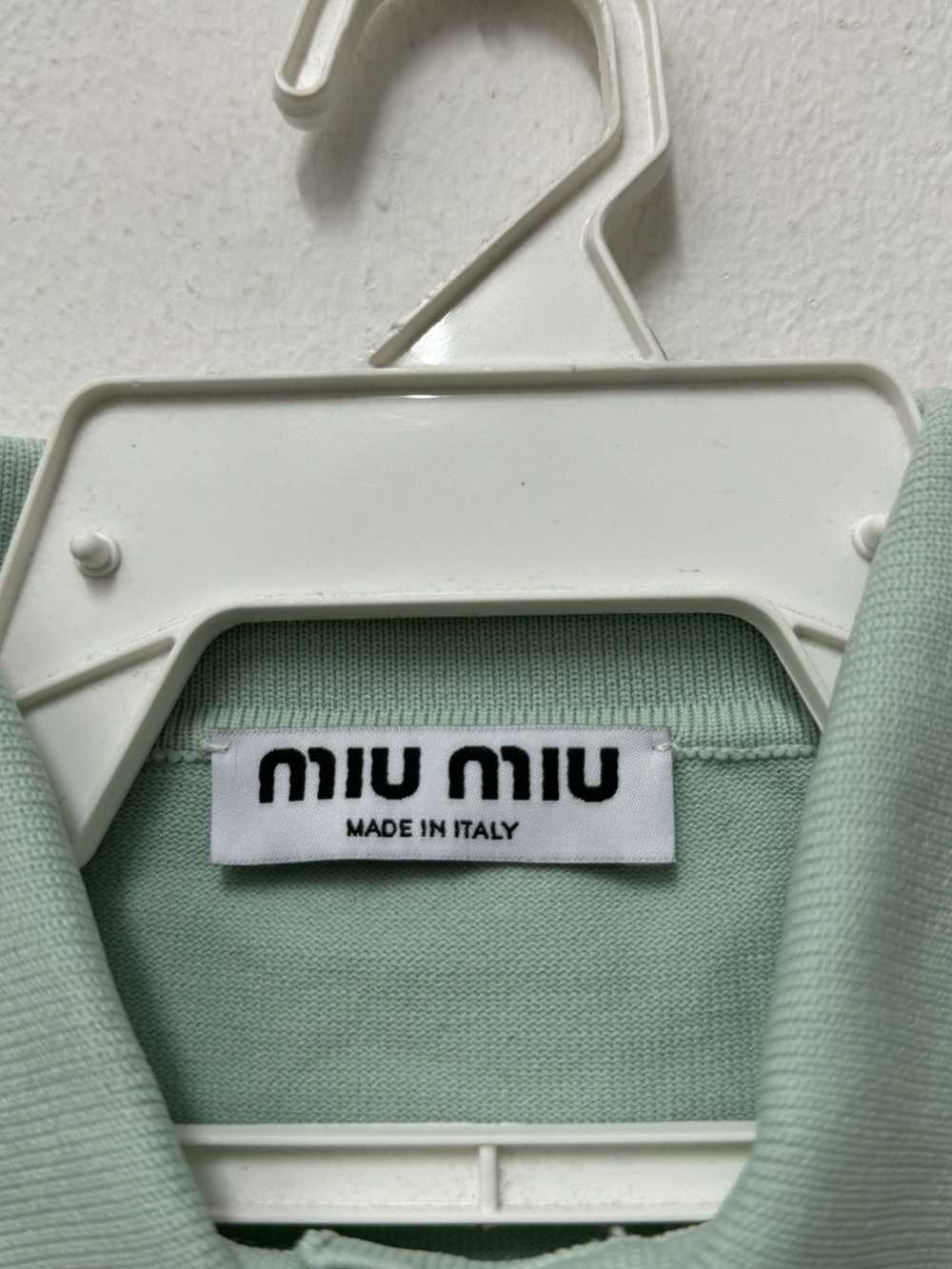 Miu Miu Miu miu Cotton Knit Polo Shirt Size S - image 5