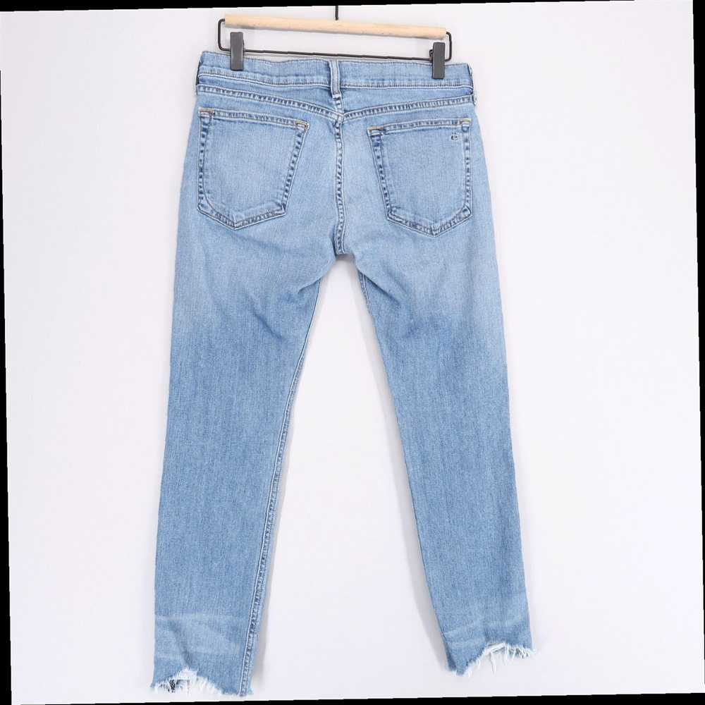 Rag & Bone Womens Blue Distressed Stretch Capri J… - image 2