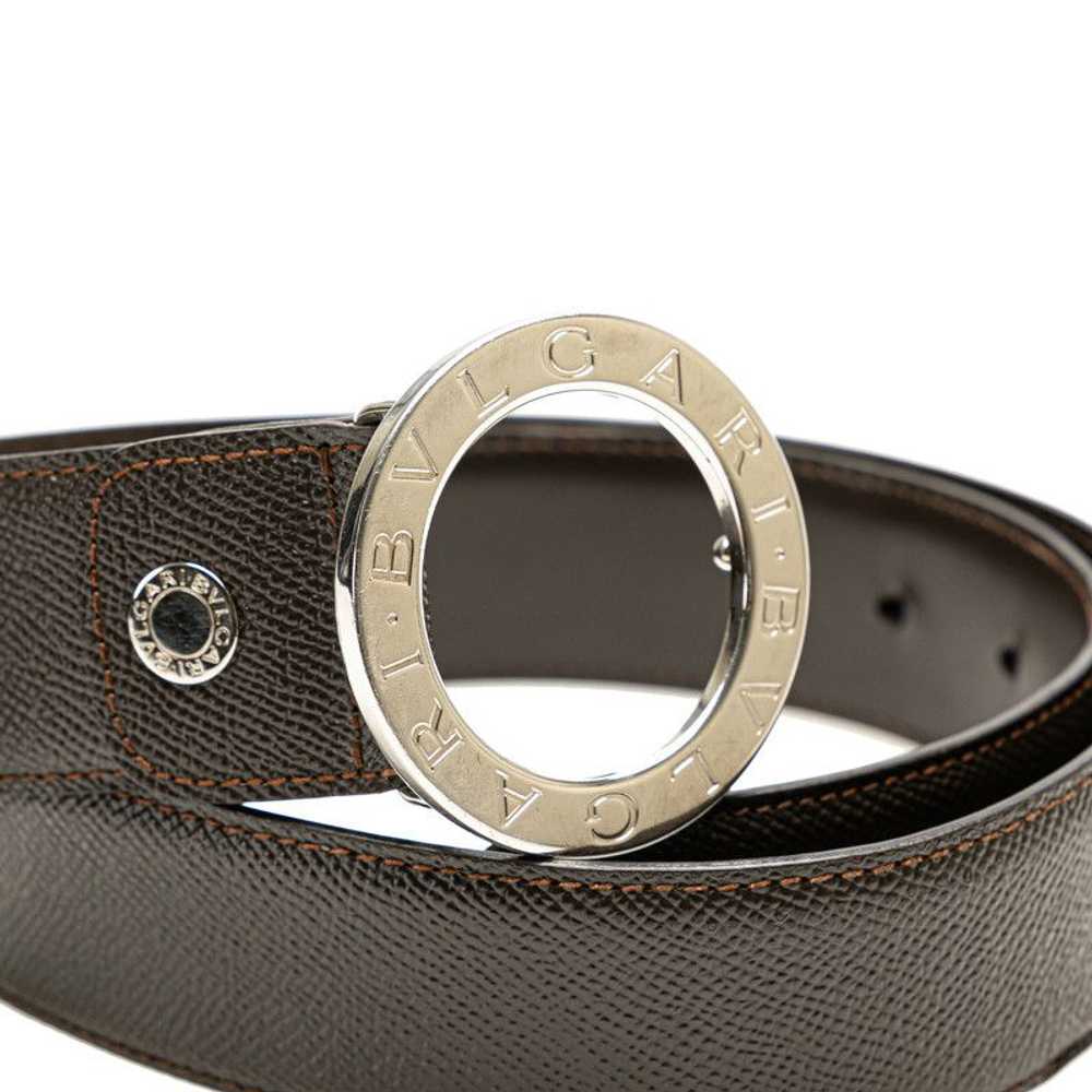 Bvlgari Bvlgari Bvlgari B Zero1 Leather Belt Brow… - image 4