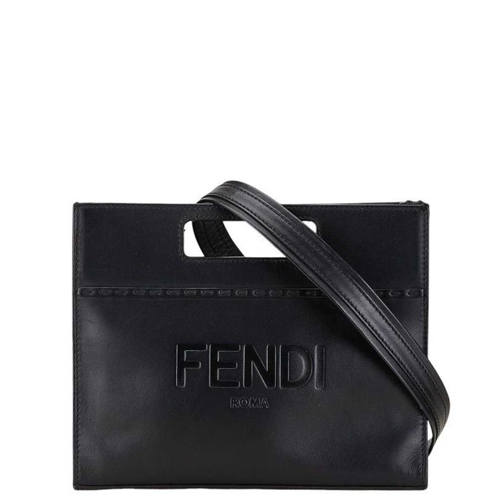 Fendi Fendi Fendi Logo Leather Small Shopper Hand… - image 1