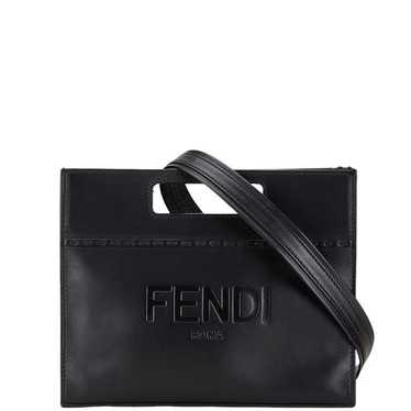 Fendi Fendi Fendi Logo Leather Small Shopper Hand… - image 1