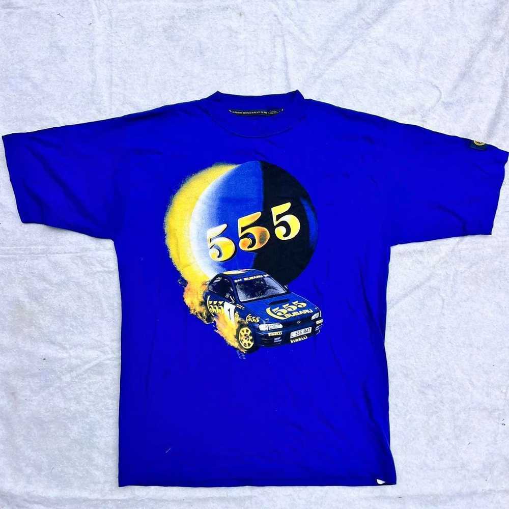 Vintage Vintage 90s super rare 555 Subaru rally t… - image 2