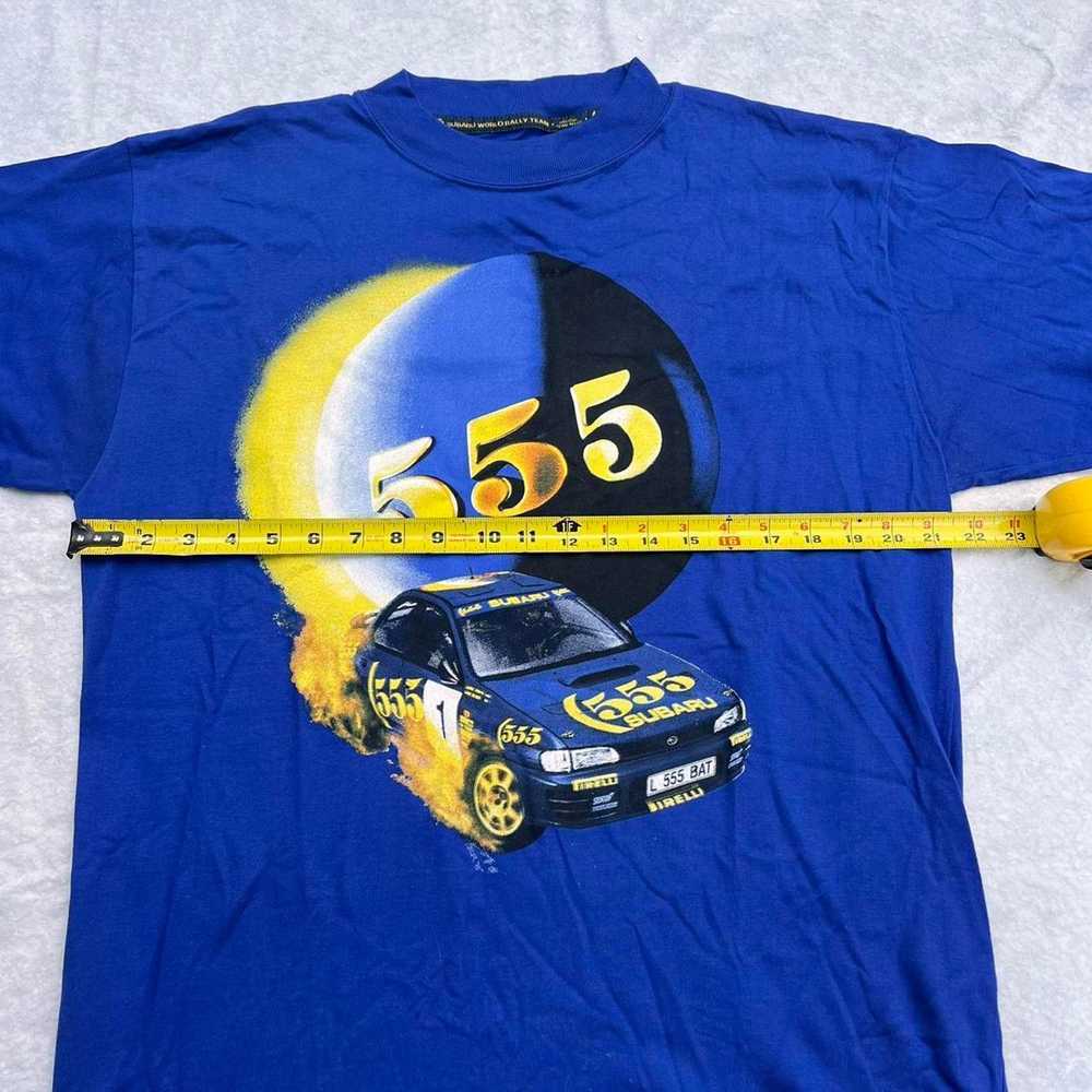 Vintage Vintage 90s super rare 555 Subaru rally t… - image 5