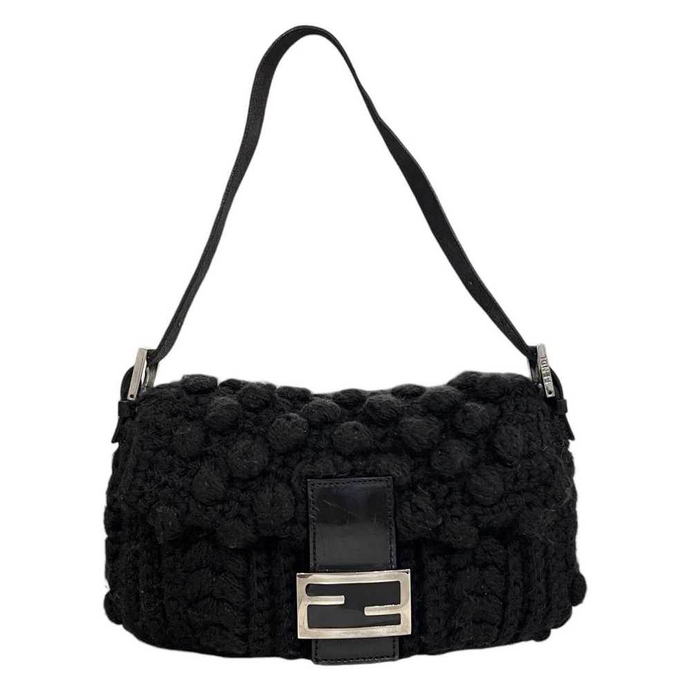 Fendi Fendi Crochet Knit Baguette Shoulder Bag - image 1