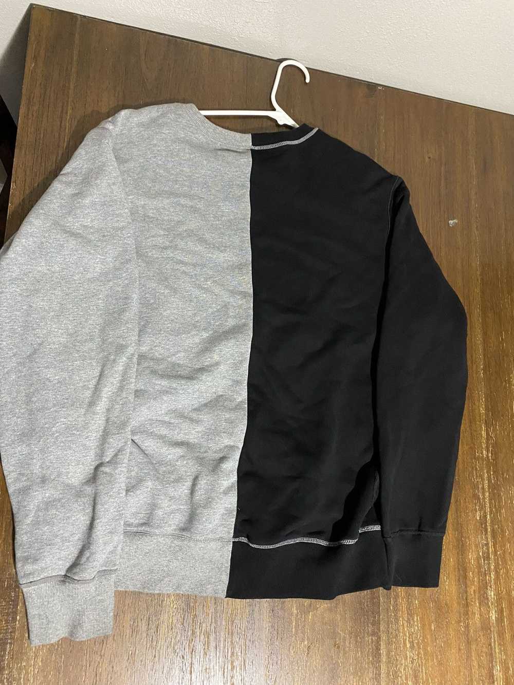 Revenge Revenge gray/black split crew neck - image 5