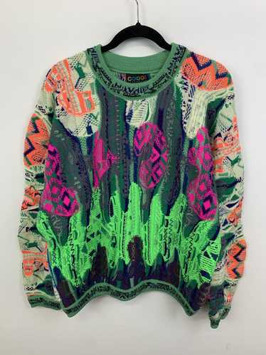 Cardigan × Coogi Vintage 1990s Coogi Neon 3D Knit 