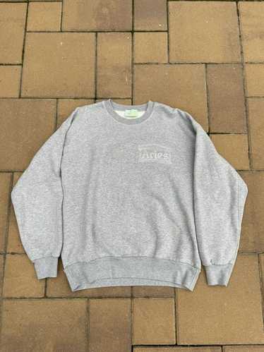 Aries Aries Temple Rhinestone Crewneck Grey Size L