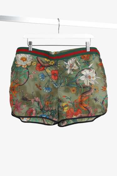 Gucci Gucci Snake and Floral Print Swim Trunks