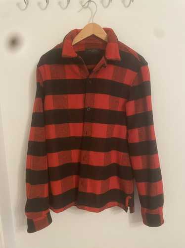 Allsaints Allsaints Black/Red Flannel size Large