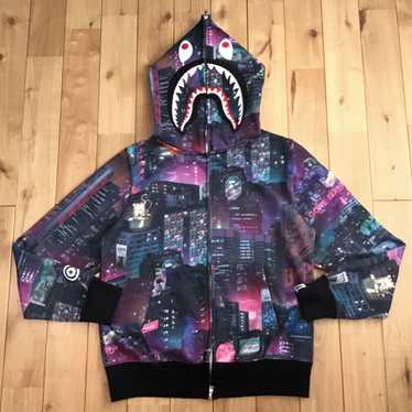 Bape BAPE NEON TOKYO shark full zip hoodie a bath… - image 1