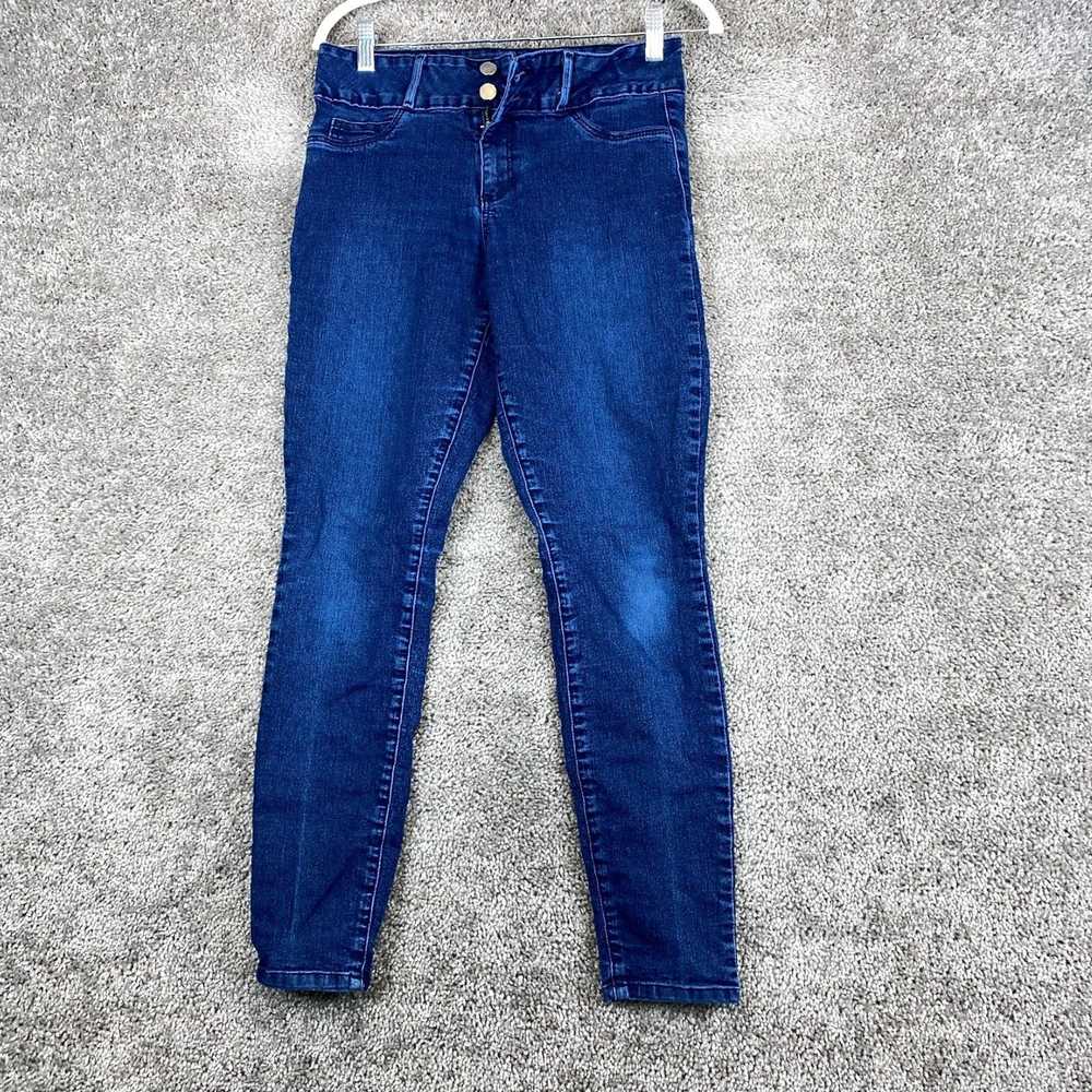 Vintage Blue Mid Rise Skinny Ankle Pants for Wome… - image 1