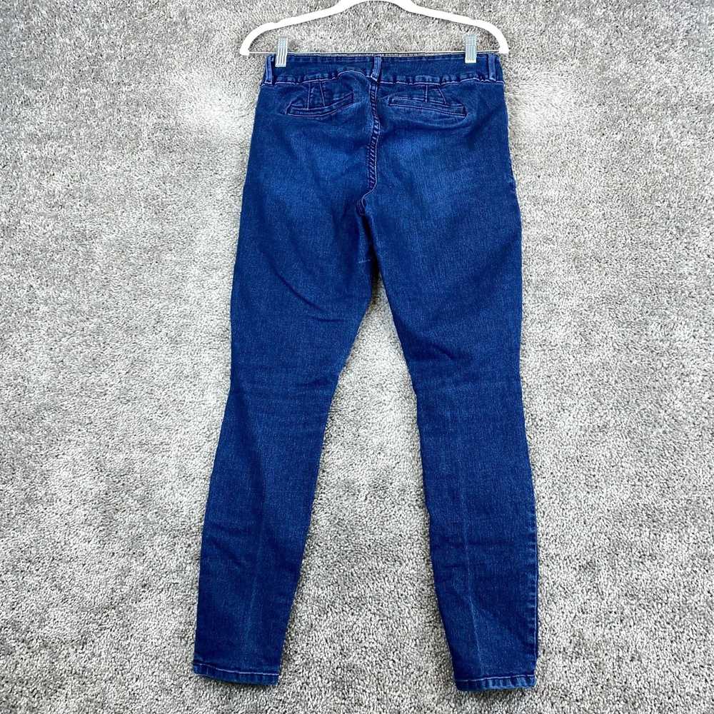 Vintage Blue Mid Rise Skinny Ankle Pants for Wome… - image 4