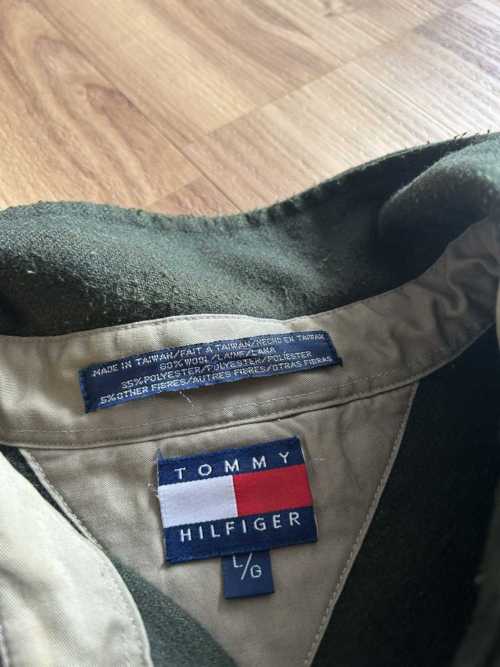 Tommy Hilfiger × Vintage Tommy Hilfiger green woo… - image 4