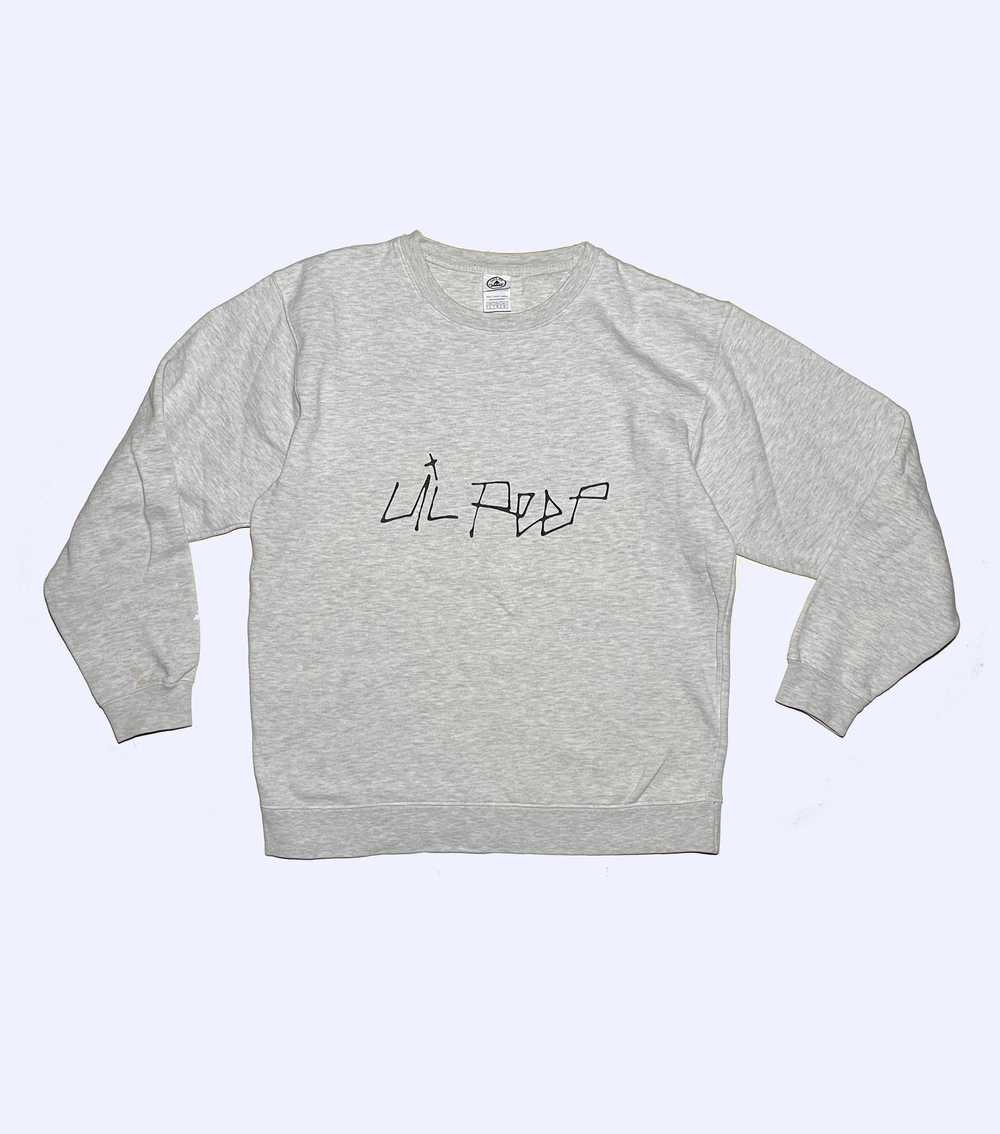 LIL PEEP LIL PEEP Gray Soft Sweatshirt - image 1