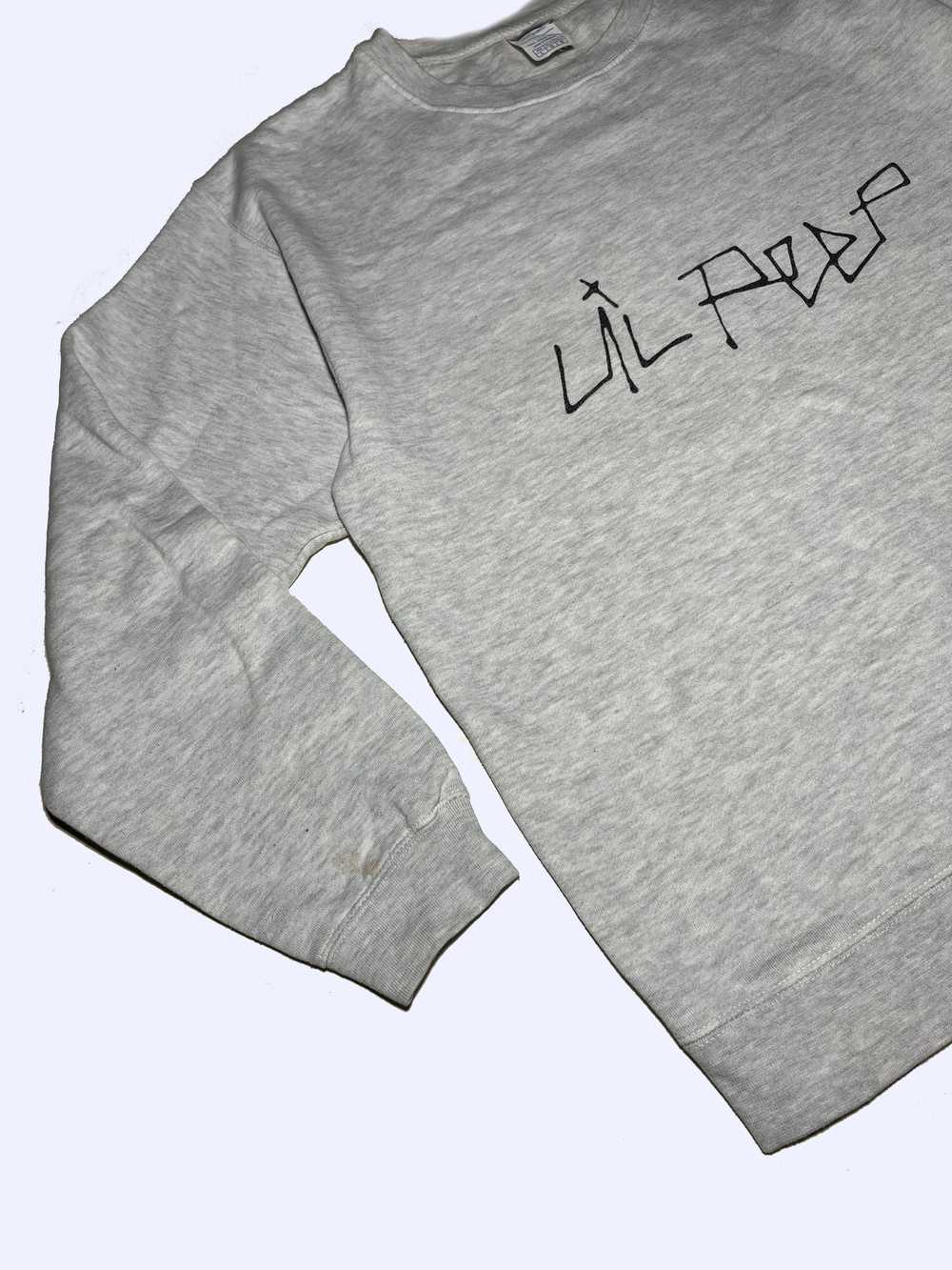 LIL PEEP LIL PEEP Gray Soft Sweatshirt - image 3