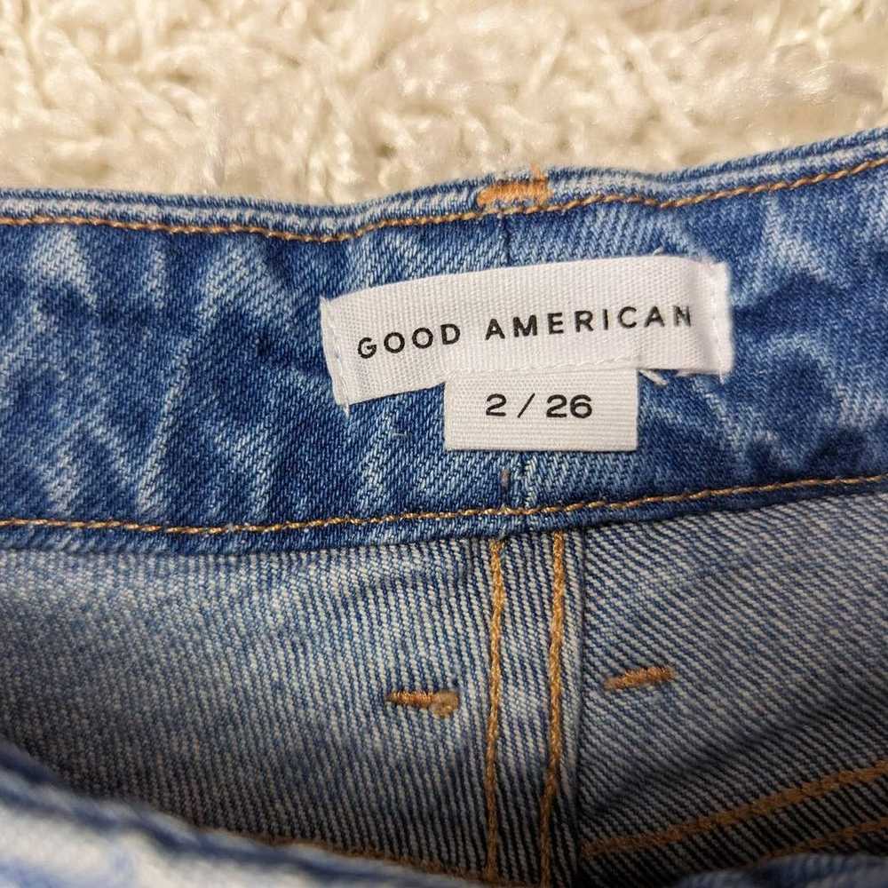 Good American Good American High Rise Tapered Jea… - image 3