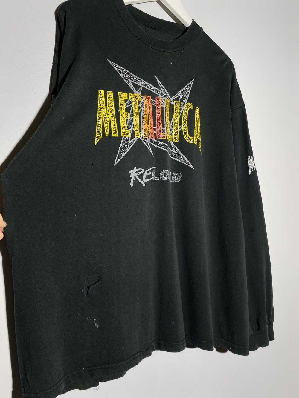 Metallica × Rock T Shirt × Vintage Vintage 90s Me… - image 3