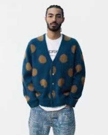 Supreme Brushed Polka Dot Cardigan - image 1