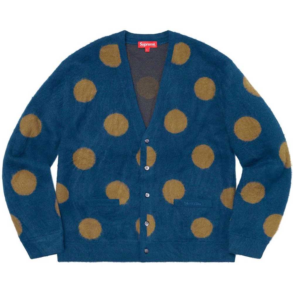 Supreme Brushed Polka Dot Cardigan - image 3