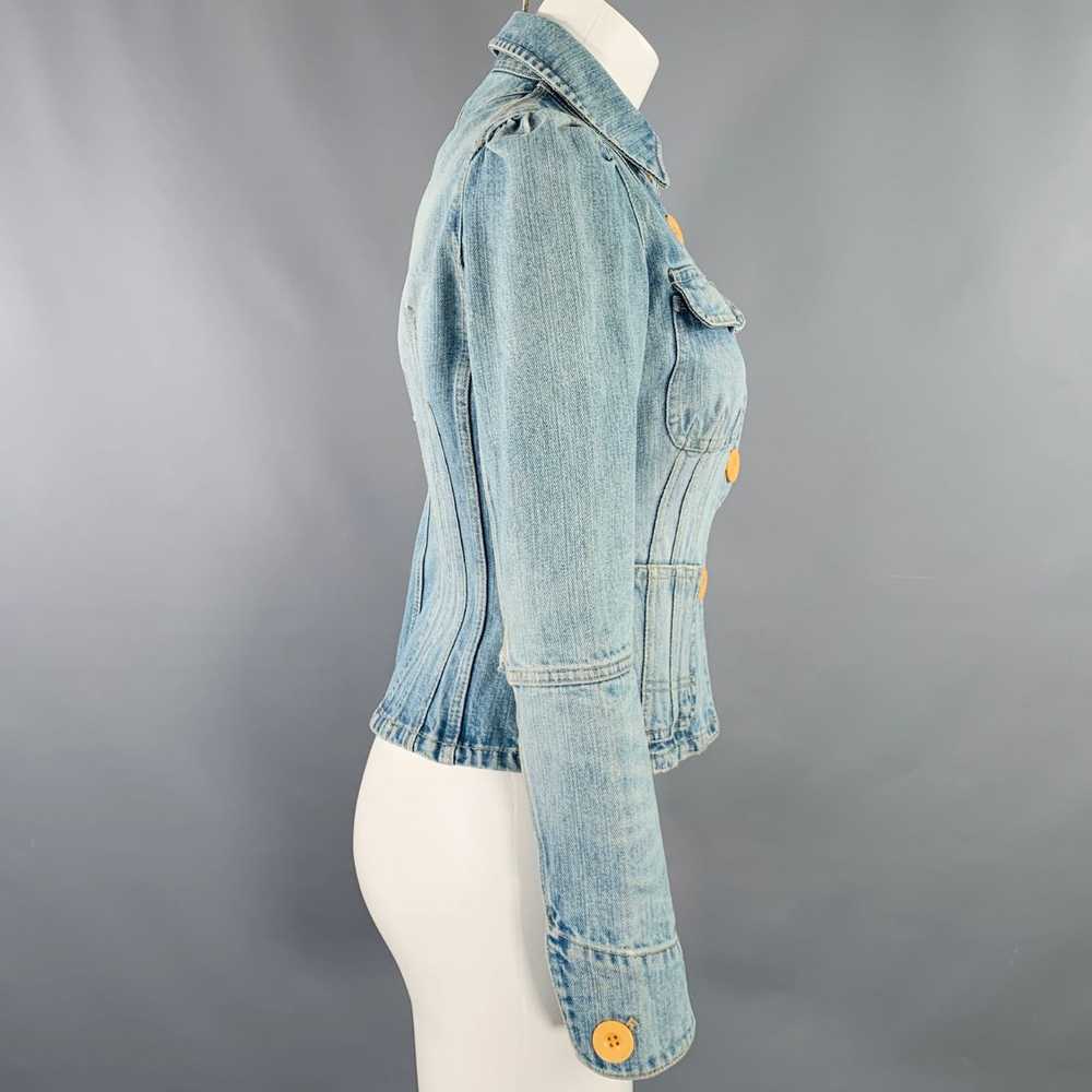 Marc By Marc Jacobs Blue Cotton Distressed Jacket - image 3