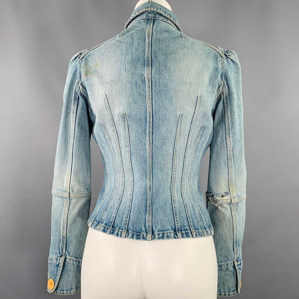 Marc By Marc Jacobs Blue Cotton Distressed Jacket - image 4