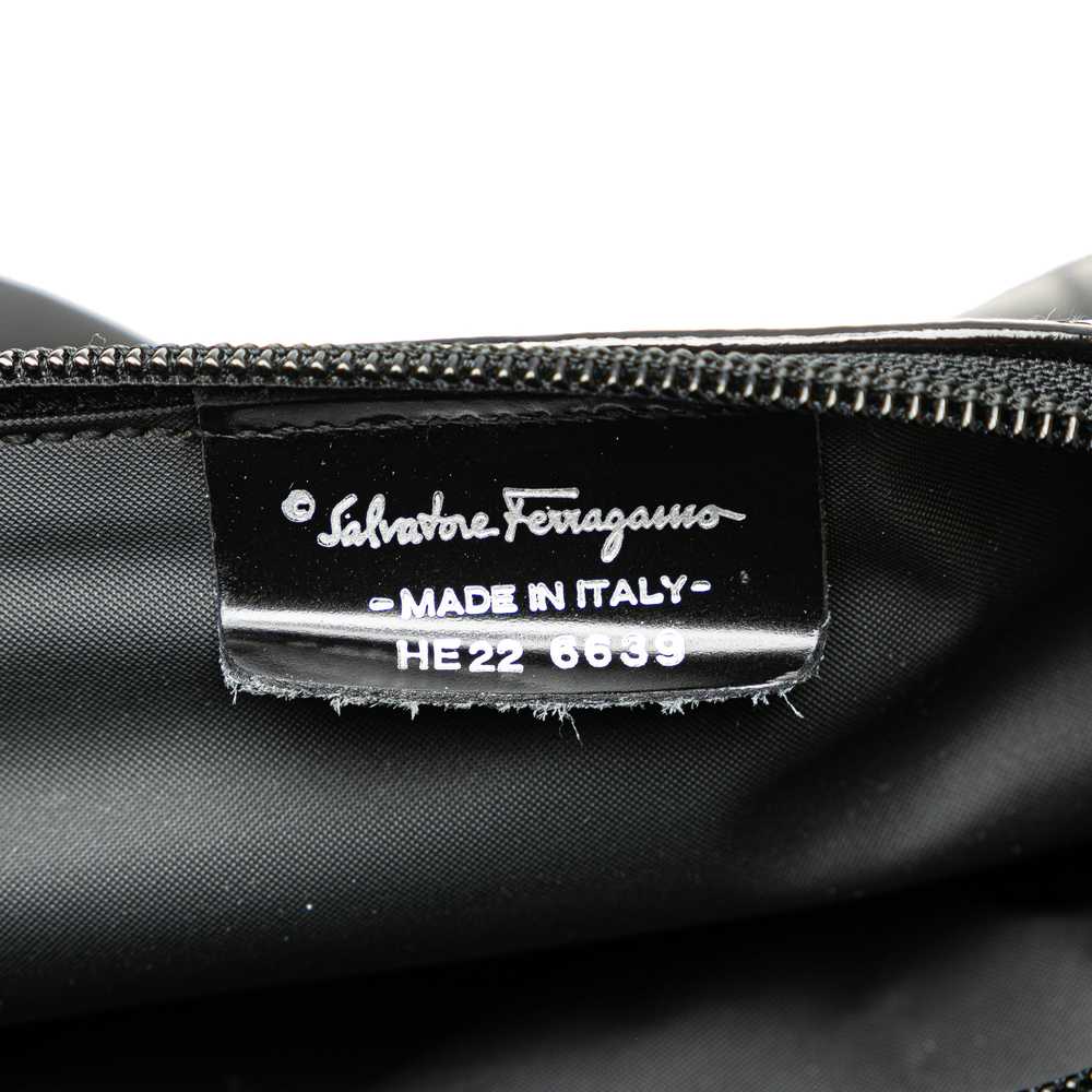 Black Ferragamo Nylon Zip Pouch - image 5