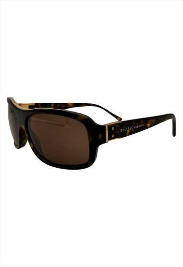 Dolce and Gabbana Sunglasses Rectangle Brown Torto