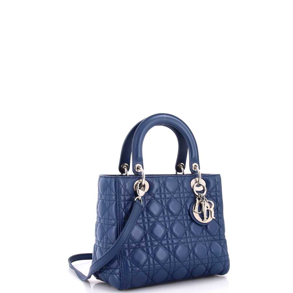 Christian Dior Lady Dior Bag Cannage Quilt Lambsk… - image 2