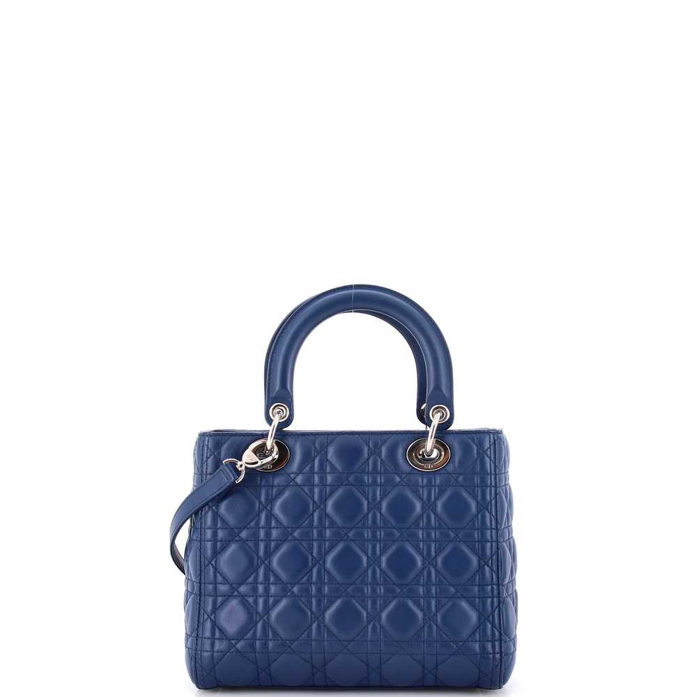 Christian Dior Lady Dior Bag Cannage Quilt Lambsk… - image 3