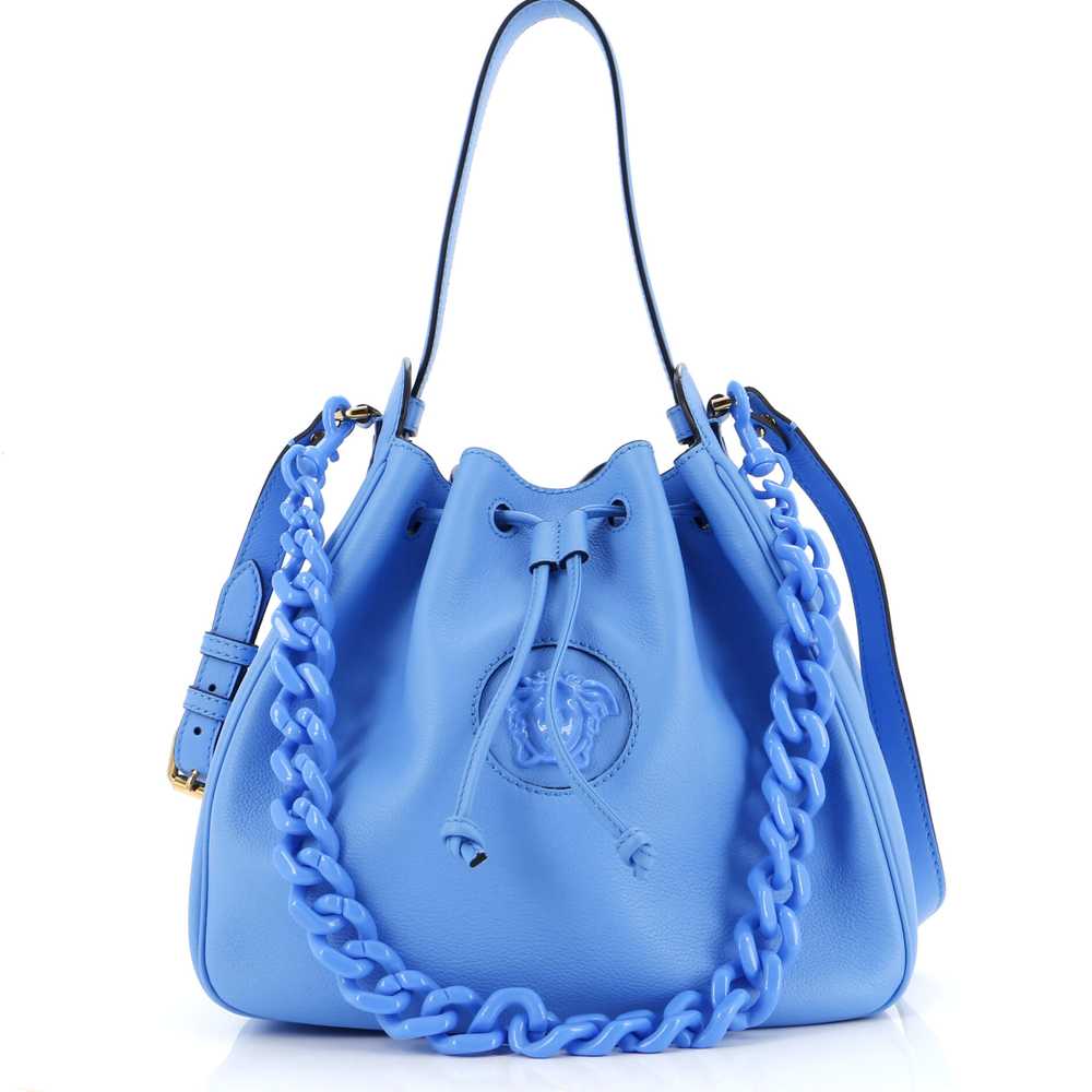 VERSACE La Medusa Bucket Hobo (Outlet) Leather La… - image 1