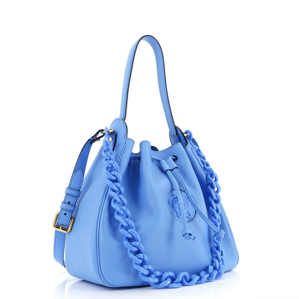 VERSACE La Medusa Bucket Hobo (Outlet) Leather La… - image 2