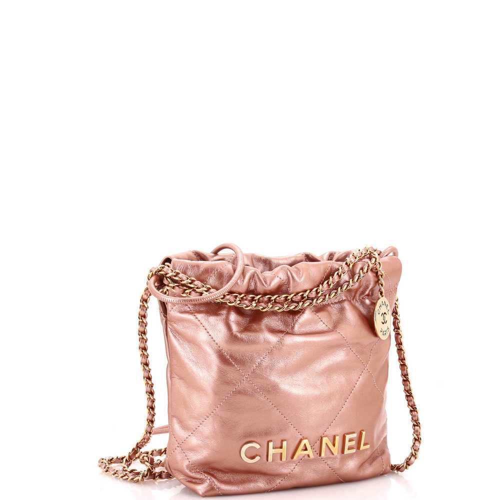 CHANEL 22 Chain Hobo Quilted Calfskin Mini - image 2