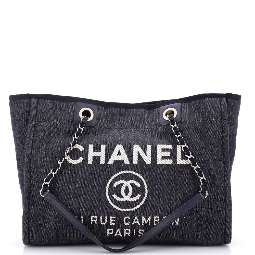 CHANEL Deauville Tote Denim Small - image 1