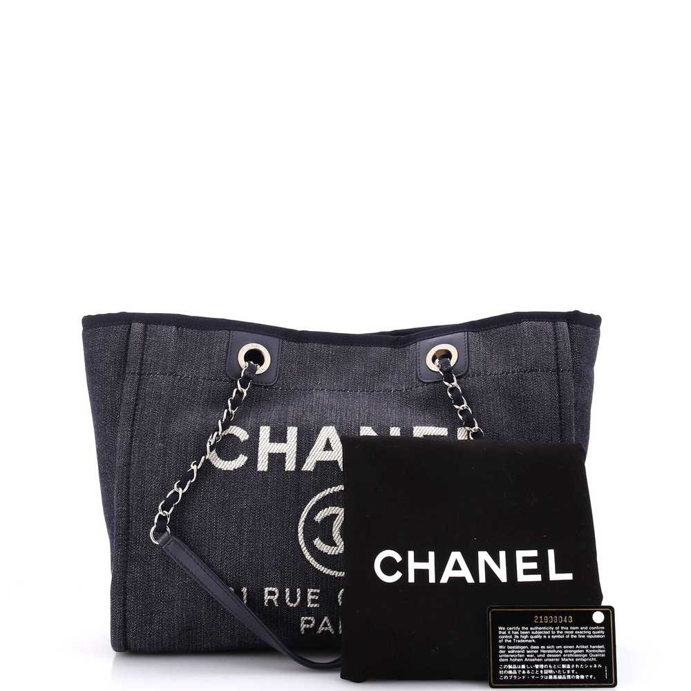 CHANEL Deauville Tote Denim Small - image 2