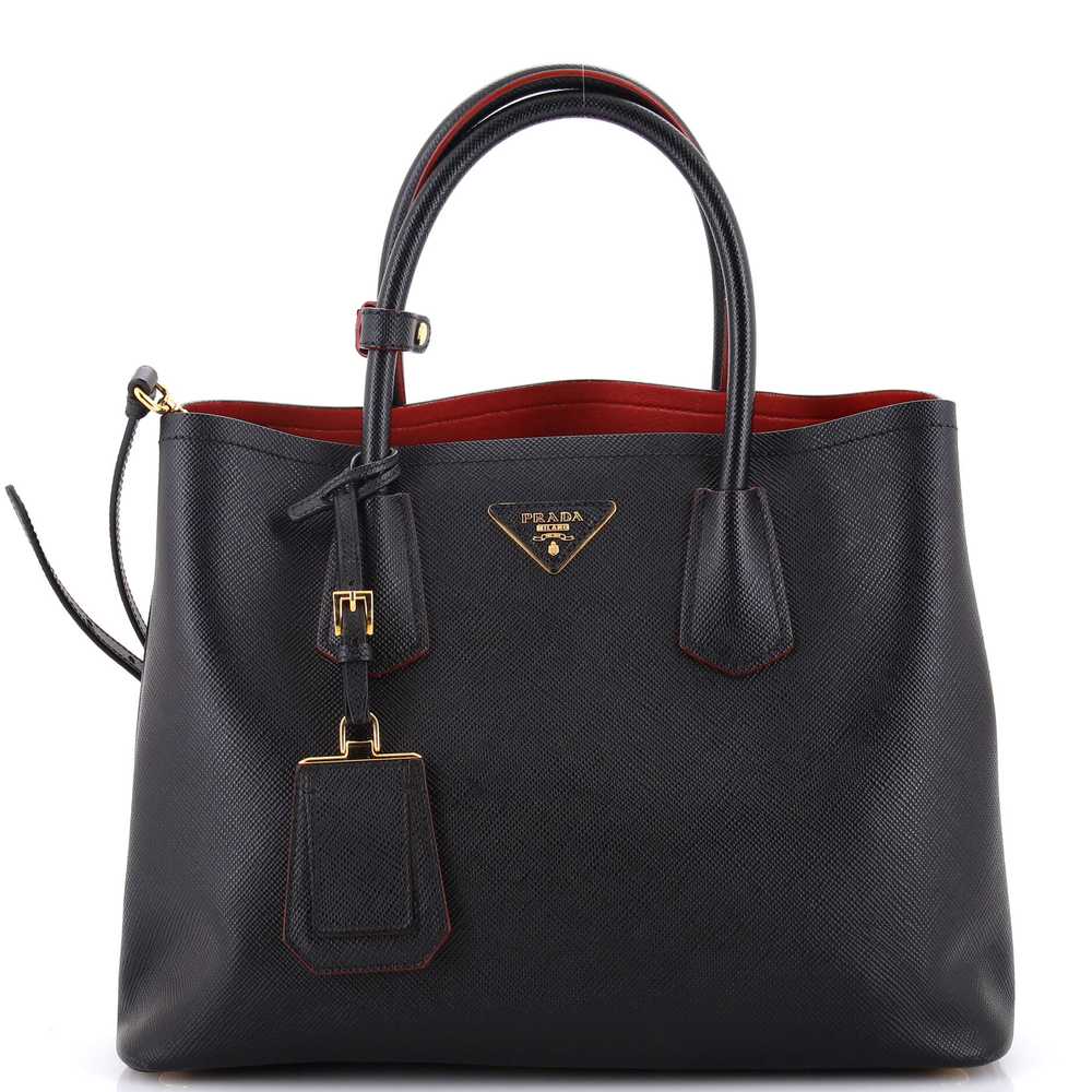 PRADA Cuir Double Tote Saffiano Leather Medium - image 1