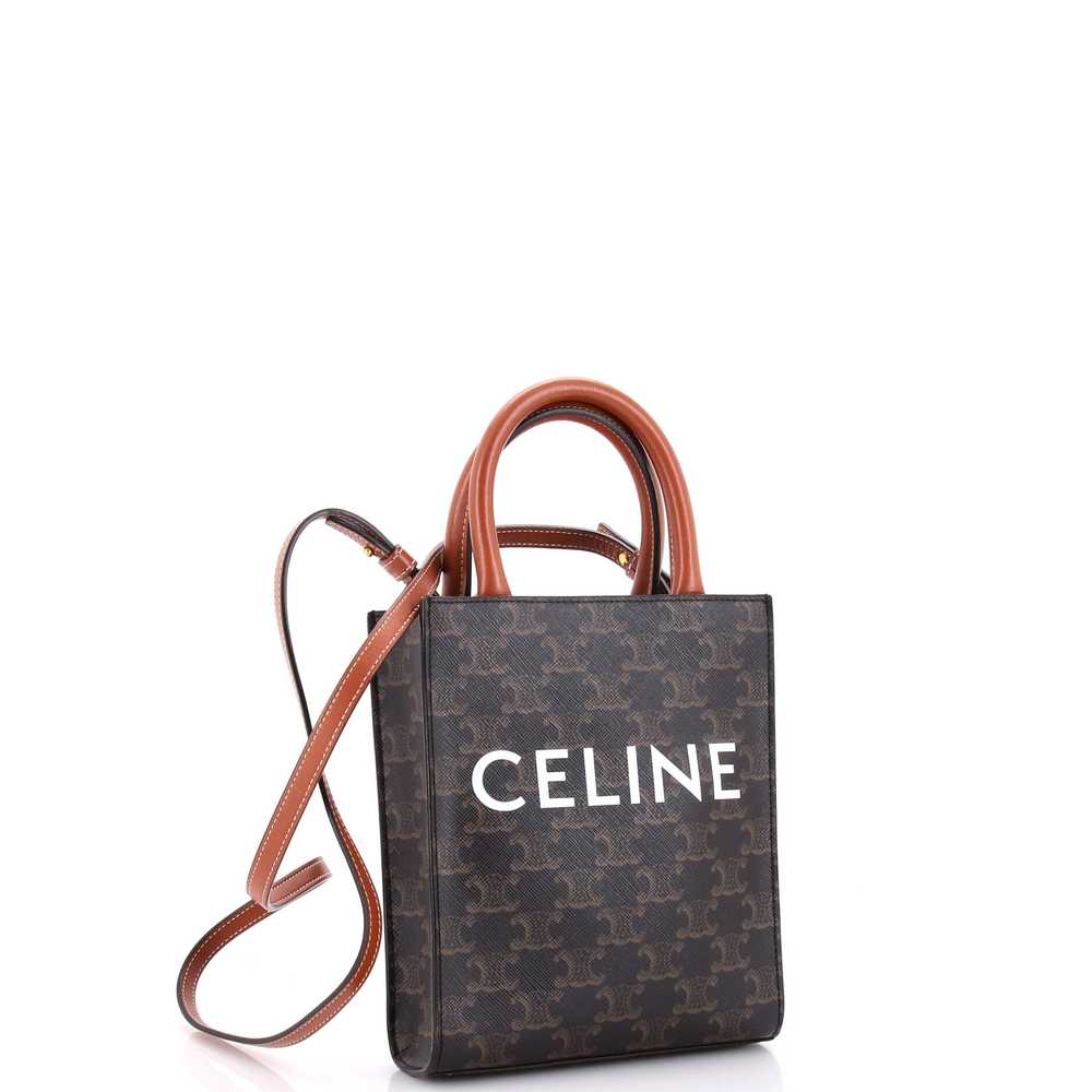 CELINE Vertical Cabas Tote Triomphe Coated Canvas… - image 2