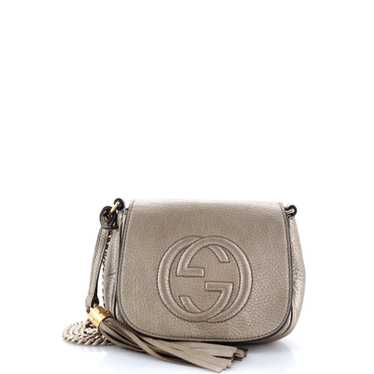 GUCCI Soho Chain Crossbody Bag Leather Small