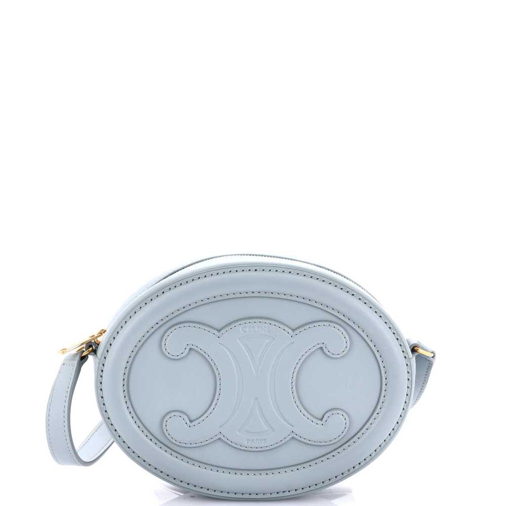 CELINE Triomphe Oval Crossbody Bag Leather Mini - image 1