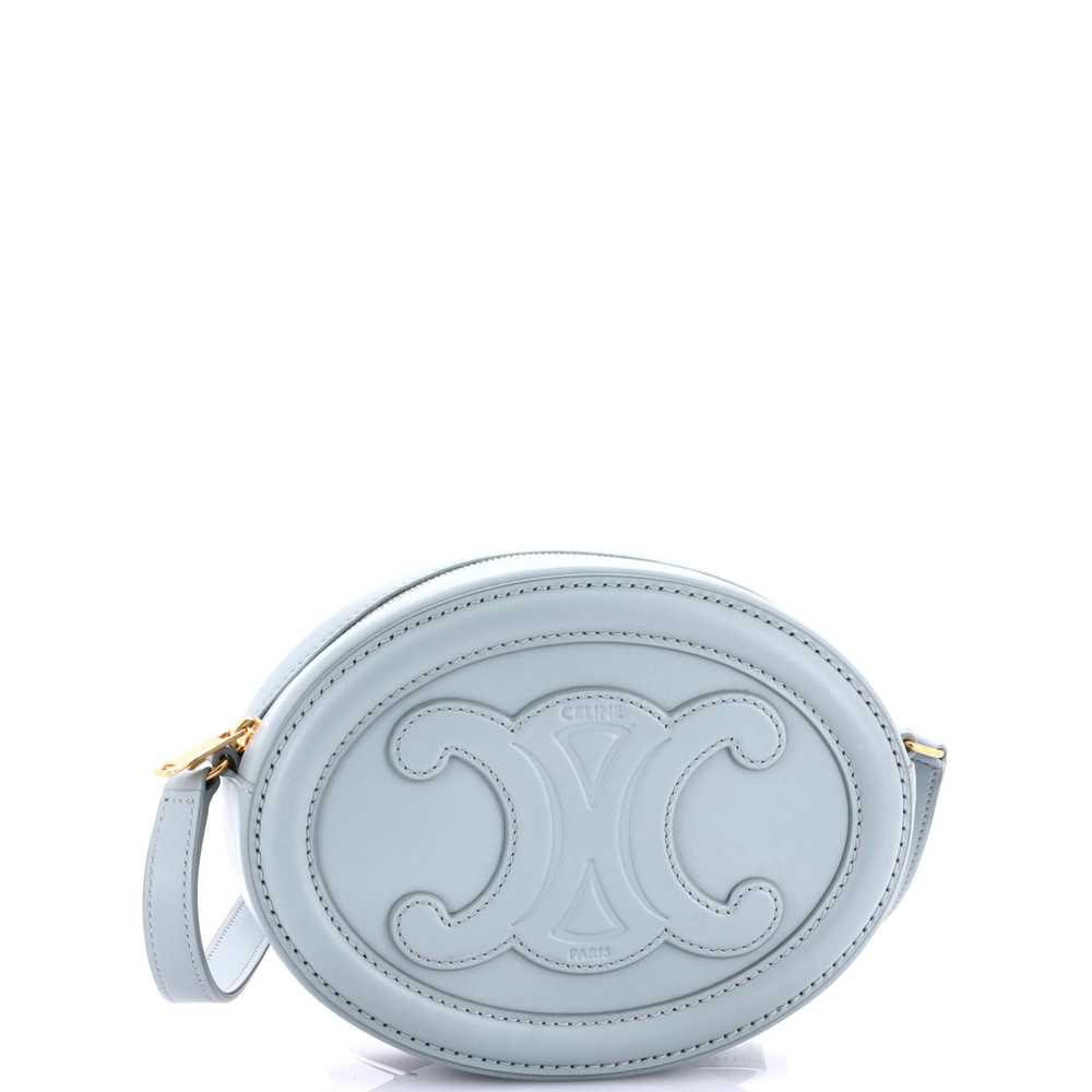 CELINE Triomphe Oval Crossbody Bag Leather Mini - image 2