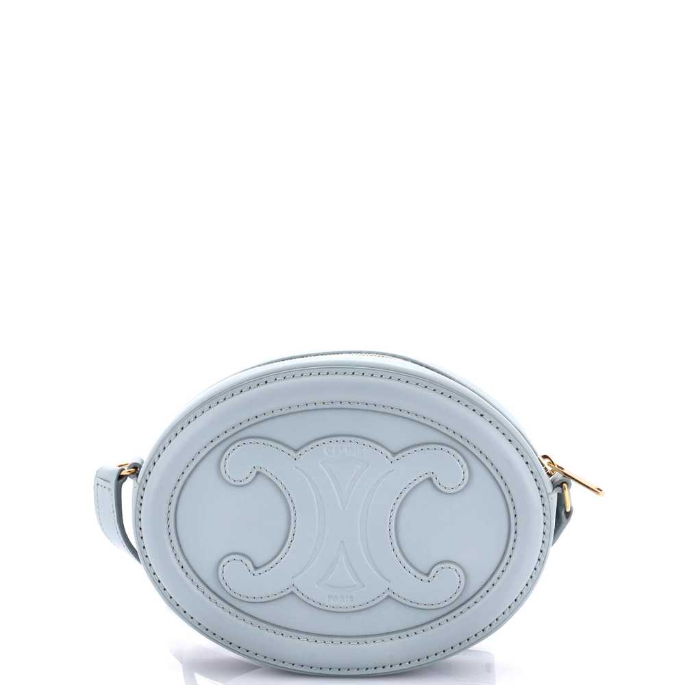 CELINE Triomphe Oval Crossbody Bag Leather Mini - image 3