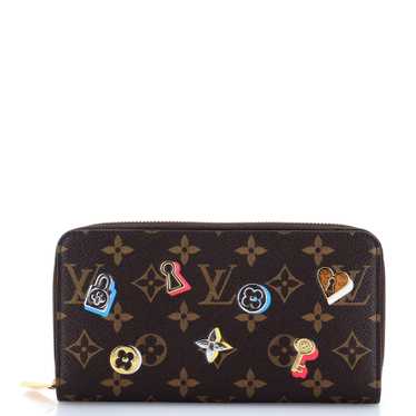 Louis Vuitton Zippy Wallet Love Lock Monogram